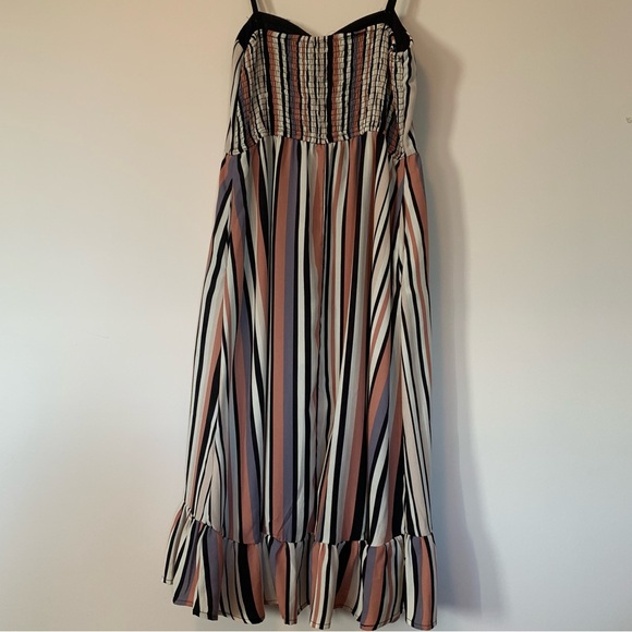 Striped High Low Cami Dress - Picture 2 of 7